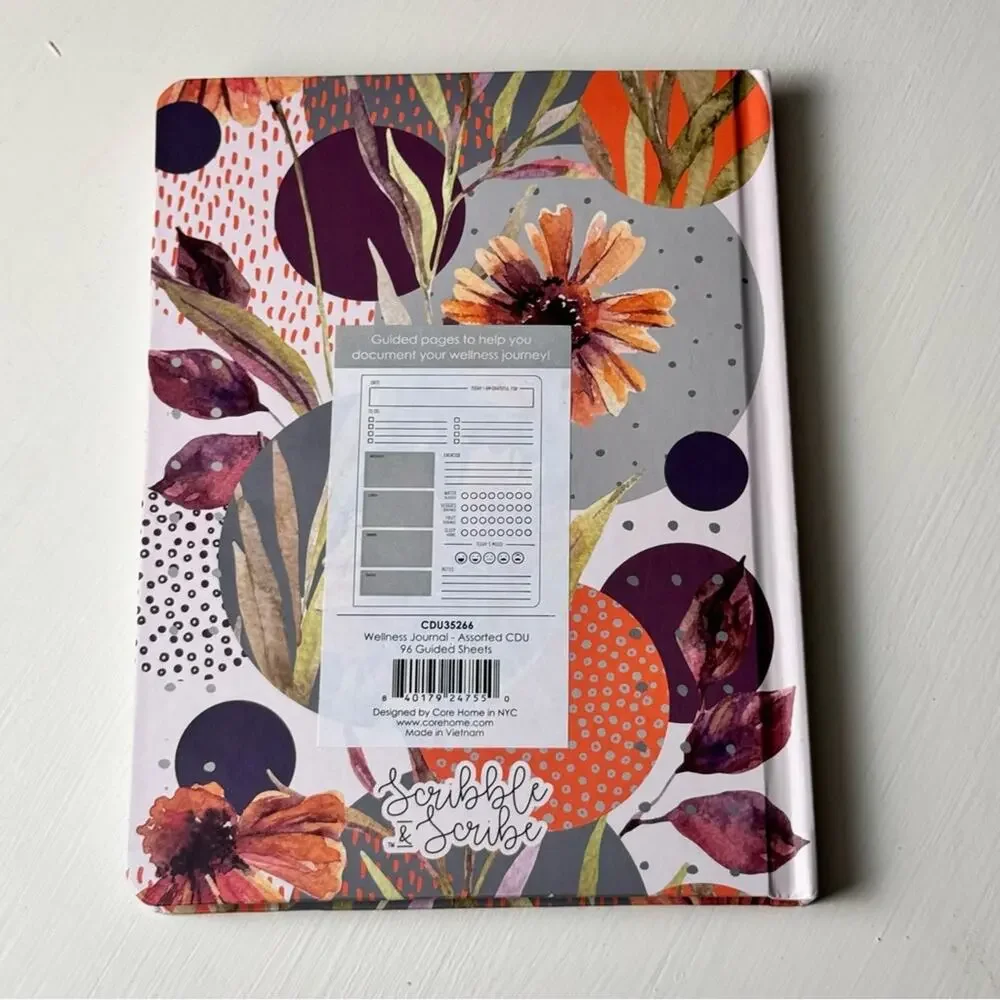 Inhale & Exhale Wellness Guided 96 Lined Pages Book